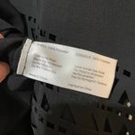 Jarlo London Jarlo Black Sleeveless Tiered Laser Cut Shift Dress Womens XS Mini Boho Crochet Photo 8