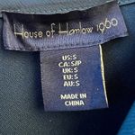 House of Harlow Dark Green Satin Sleeveless Midi Slip Dress Small Cocktail Party Photo 4