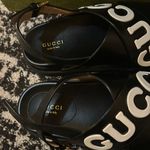 Gucci  Logo Sandal Black and White size 36.5 Photo 4