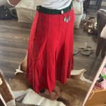 None Vintage wool Red A-Line pleated Women's Skirt Photo 1