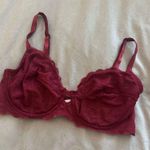 Calvin Klein Lace Bralette CK Floral Lace Bra- Crimson/Burgundy Photo 4