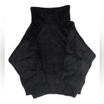 Leith NWT Ribbed Black Cowl Neck Long Sleeved Size Medium Sweater OVERSIZED Photo 3
