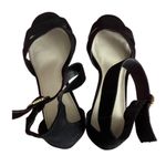 Cato Velvet retro style pumps BLACK SIZE 11 Photo 3