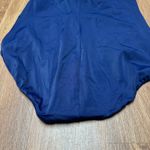 Lands' End  Womens Navy White Striped One Piece Swim Suit 10 Modest Built in Bra Photo 3