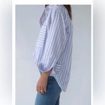 AYR  Women's The Deep End Button Up Shirt Grape Soda Stripe Size XS Photo 1