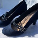 Giani Bernini  Navy blue suede pumps with Straps Photo 0