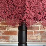 Madewell  Floral Lace Shift Dress 4 Scallop Red Short Mini Formal Cocktail Dress Photo 5