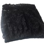 Sans Souci New  Black Cut Out Floral Lace Pencil Skirt Size Medium Photo 2