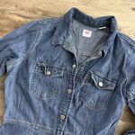 Levi's Levi’s Otto Western Denim Jean Dress Women’s Medium Long Sleeve Cotton Boho Photo 1