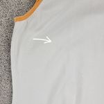 Talbots  Womens Tank Top Large White Orange Trim Crew Neck Stretch Casual Comfort Photo 9