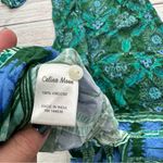Celina Moon Boho Maxi Dress Green and Blue Pattern Size Large Photo 8