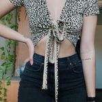 Adika Cheetah Print Crop Top Photo 0