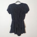 Altar'd State Altar’d State Black Floral Romper with White Accents Size Small Photo 3