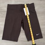 Nike Tight Fit Mid Rise Brown Biker Shorts Photo 1