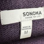 Sonoma SALE! Purple Cable Knit Sweater Size M EUC Photo 4