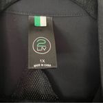 2LIV Athletic Jacket Black Zip Up Lightweight Jacket Mesh Accents Plus Size 1X Photo 1