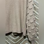 VICI Women's Chunky Knit Beige Sweater,Lantern Sleeves,Size M Photo 1