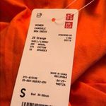 Uniqlo New Camisole Bra Dress Orange midi Size Small Photo 2