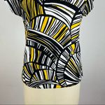 Trina Turk  Pattern Ruffle Cap Sleeve Blouse Photo 3