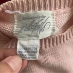 Vintage Lord & Taylor Button Neck Pastel Pink Sweater Shirt Size M Photo 5