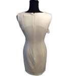 Calvin Klein  Size 6 sleeveless Front zip Womens Dress Off White Photo 1