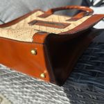 Patricia Nash , curry leather woven straw tote Photo 5