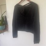 Worthington Size Small Sweater Boat Neck Sparkle Back Tie Long Sleeve Photo 2