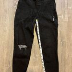 Spanx Ankle Skinny Distressed Vintage Black Jeans Women’s M Petite Pull On Photo 7