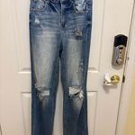 Risen Jeans High Rise Straight Jeans Dark Wash Blue Size undefined Photo 5