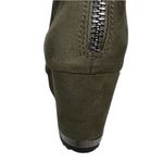 DKNY  Womens Nadra Forrest Green Faux Suede Black Fur Trim Bootie Shoes 9 Photo 7