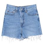 Levi's Levi’s Premium High Loose Denim Jean Shorts Women’s 24 Raw Hem Frayed High Rise Photo 0