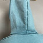 Marika Hoodie Sweatshirt Women Cutout Detail Heather Blue Smoke French Terry Med Photo 6