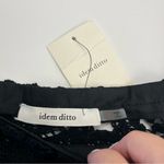idem Ditto Vicki Idem‎ Ditto Black Crochet Long Sleeve Crop Top Womens Bohemian Small NEW Photo 1