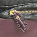 Diane Von Furstenberg DVF  Aubergine Plum 400 Envelope Leather Shoulder Bag Photo 11