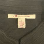JM Collection Black ribbed suit jacket blazer  big buttons woman’s Large Photo 3