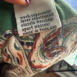 Vintage Wrap Skirt Bohemian Elephant Print Cotton Midi Skirt sz One Size Green Photo 8