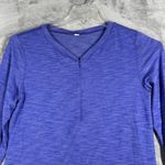 Lululemon  Half Zip Top Womens Small‎ Blue Purple Casual Gym Athleisure Gorpcore Photo 4
