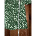 easel Mini Dress Short Sleeve Green and White Floral Size Small Boho Flowy Photo 6