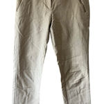 Michael Kors Tan Cotton Blend Slim Fit Ankle Dress Pants with Zip Pockets Photo 0