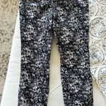 Black and White Skinny Jeans with Sporty Side Stripe Size 10 Photo 1