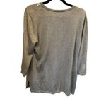 JM Collection  Women's Gray‎ Embellished V-Neck Sweater 1X 3/4 Sleeve Photo 1