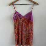 Victoria's Secret Vintage  Floral Lace Semi Sheer Night Gown Slip Dress XS Photo 4