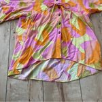 VICI Collection Mini Kimono Dress W Tie Waist & Buttons Women’s S Multi Colors Photo 5