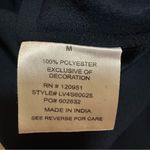 Olive & Oak Navy Blue Sleeveless Embroidered Tank Top Blouse Size Medium Photo 5