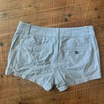 J Crew preppy size 0 blue chambray chino flat front shorts Photo 3