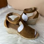 JoliMall  Women's Espadrille Ankle Strap Wedge Sandals Size 8 Photo 1
