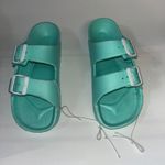 NWOT Unbranded Women's Aqua Blue Slide 2 Photo 0