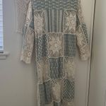 ZARA Limited Edition Patchwork Crochet Midi Kimono Boho Photo 3