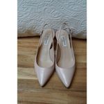 LK Bennett  Florita Leather Open Court Slingback Heels Pink Size 6.5 EU 37 Photo 1