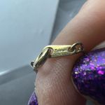 Trifari  Vintage Frosted Heart With Rhinestone Gold Tone Heart Necklace Photo 6